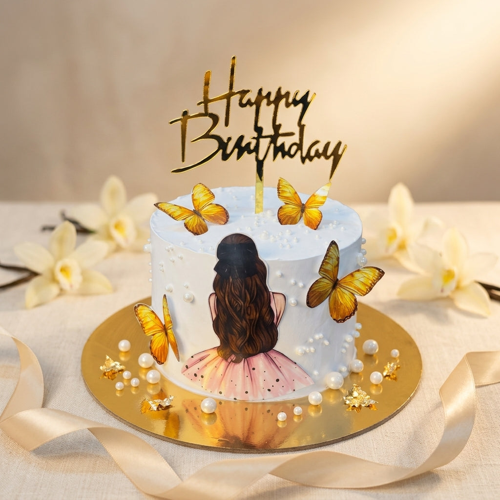 Butterfly Wishes Cake 1.5Kg