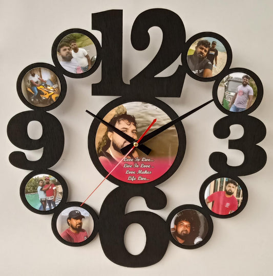 Lovely Photo Printed Clock