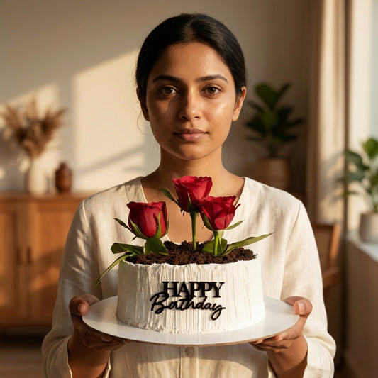 Rose Garden Pot Cake 1kg