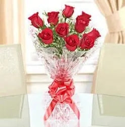 Bunch Of 10 Red Roses