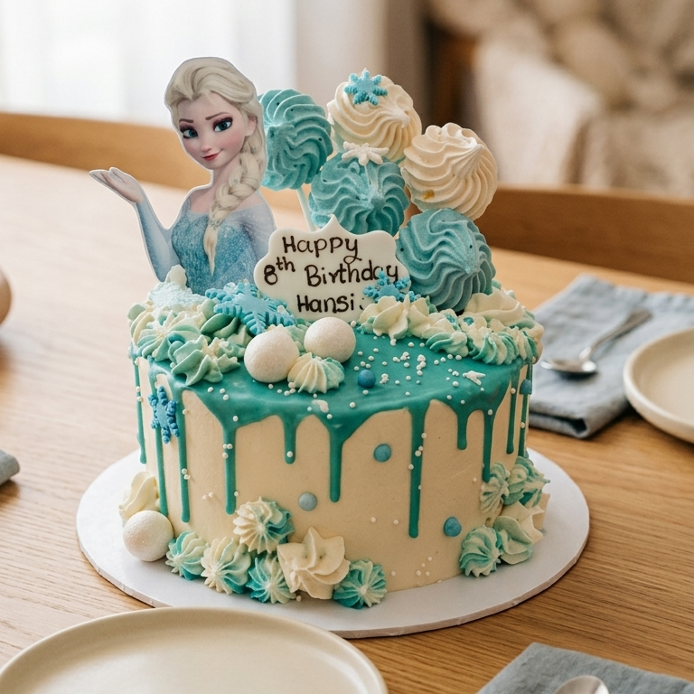 Delicious & sweet Frozen Birthday cake - 1.6 kg