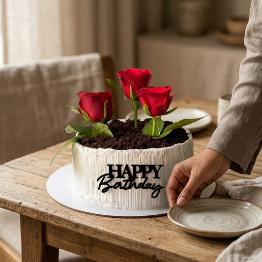 Rose Garden Pot Cake 1kg