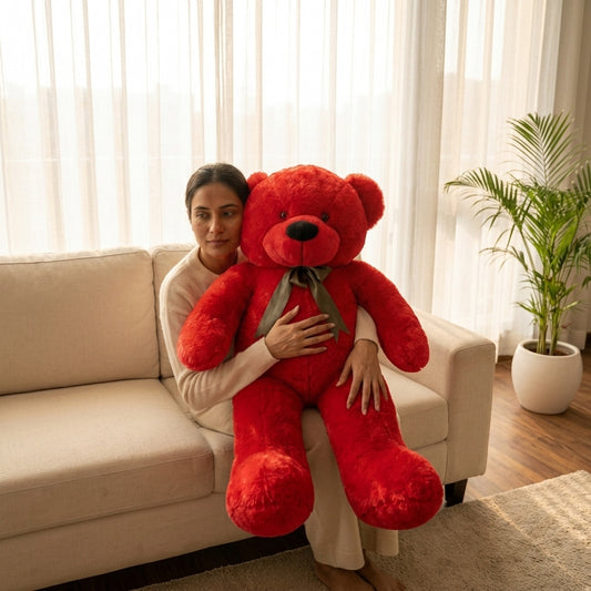 Red Teddy 3.5 Feet