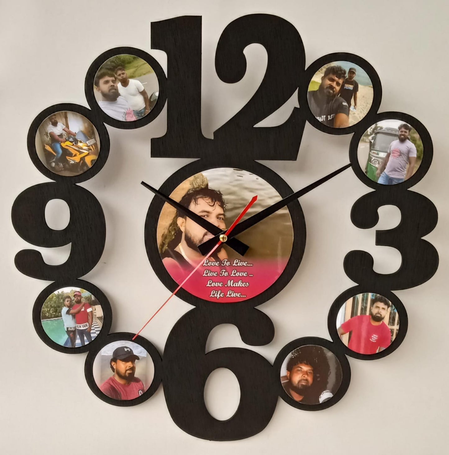 Lovely Photo Printed Clock