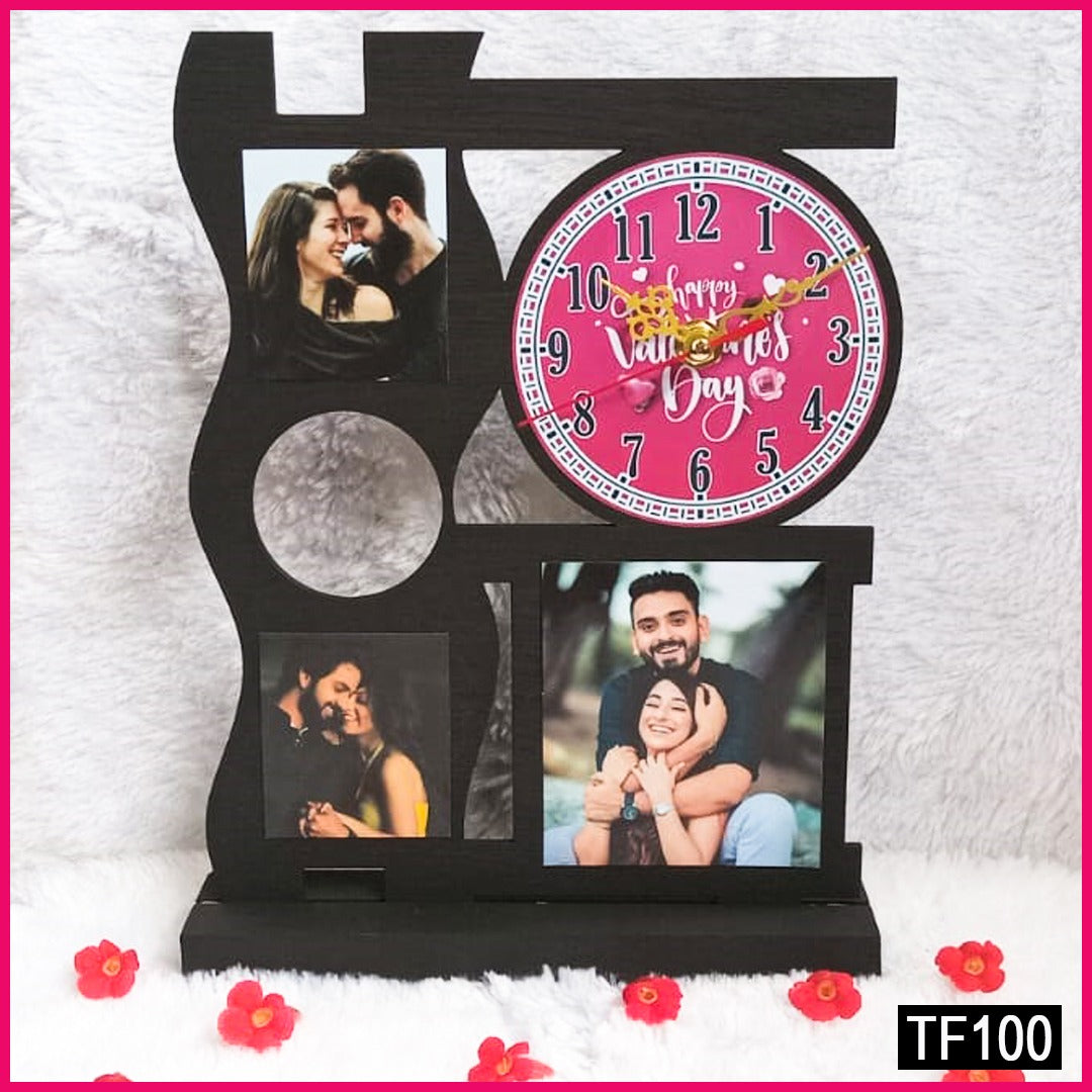 Table photo clock with your memories