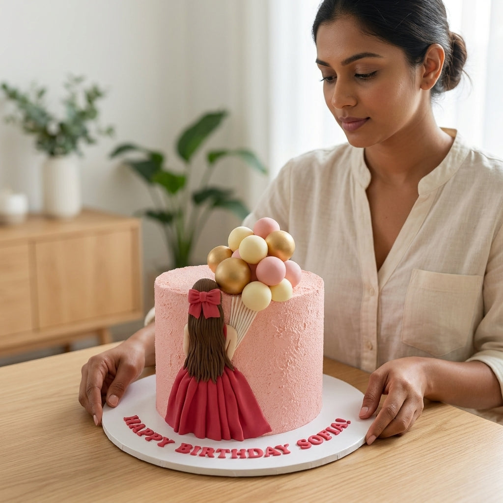 Cute Girl Cake 1.5Kg