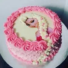 Pink Frozen Round Cake-1kg