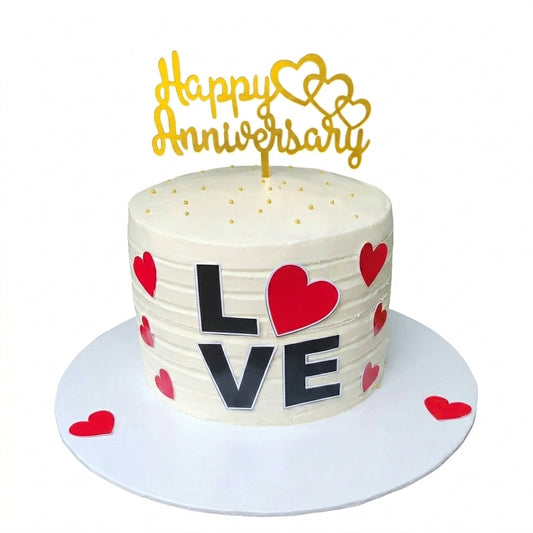Lovely Anniversary Cake