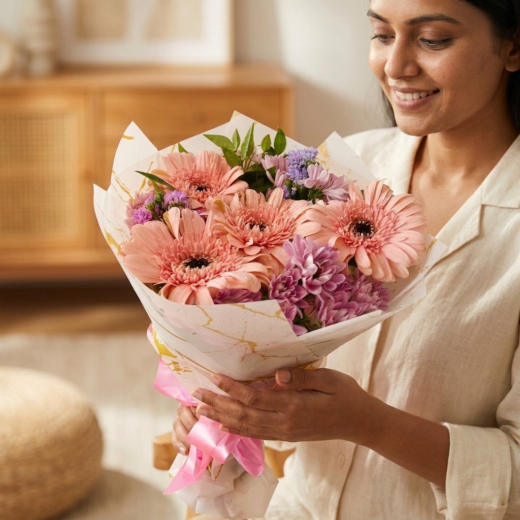 Pink Flower Bunch