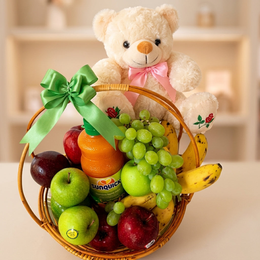 Fruits with Cute Teddy