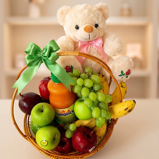 Fruits with Cute Teddy
