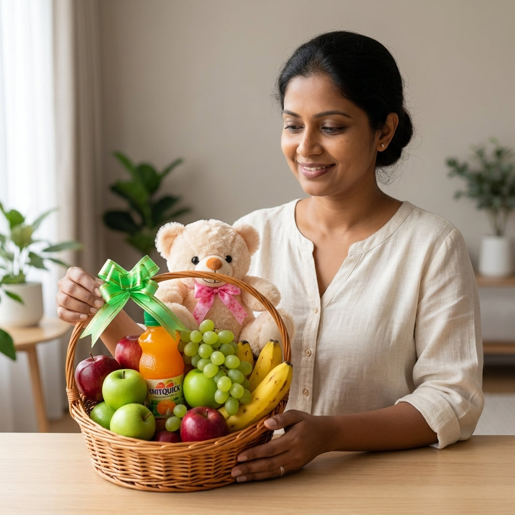 Fruits with Cute Teddy